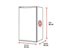 Nevera pequeña - ok. OFK 181 E W, Estático, 86 cm, 93 l, Blanco