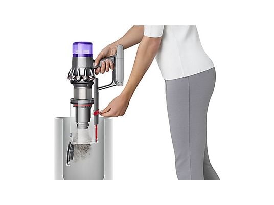 Aspirador escoba - Dyson V11 Advanced, Potencia succión 200 AW, Autonomía 60 min, Accesorios, 3 Modos, Morado/Níquel