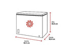 Congelador horizontal blanco 84,8 cm ancho