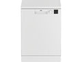 Lavavajillas - Beko DVN05320W, 13 servicios, 5 programas, 60 cm, WaterSafe, Blanco