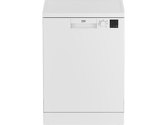 Lavavajillas - Beko DVN05320W, 13 servicios, 5 programas, 60 cm, WaterSafe, Blanco