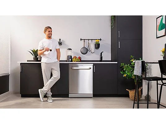Lavavajillas - Cecotec Bolero Aguazero 6800 acero inoxidable, 14 servicios, 8 programas, 60 cm, Filtro ABT, Sistema ION, Inox