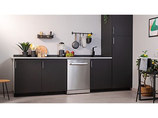 Lavavajillas - Cecotec Bolero Aguazero 6800 acero inoxidable, 14 servicios, 8 programas, 60 cm, Filtro ABT, Sistema ION, Inox