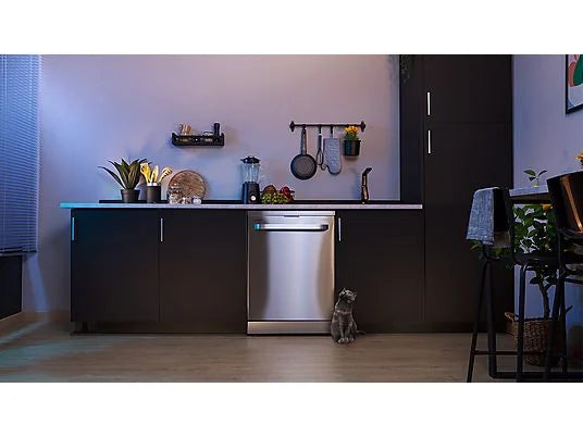 Lavavajillas - Cecotec Bolero Aguazero 6800 acero inoxidable, 14 servicios, 8 programas, 60 cm, Filtro ABT, Sistema ION, Inox
