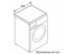 Lavadora carga frontal - Bosch WUU28T63ES, 8 kg, 1.400 rpm, 15 programas, Motor Eco Silence, Activewater, Blanco