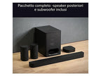 Barra de sonido - SONY HTS60.CEL, Bluetooth, Subwoofer Inalámbrico, 1000 W, Negro